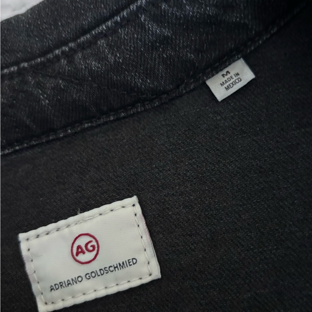 AG Adriano Goldschmied Black Denim Jacket - Picture 6 of 7